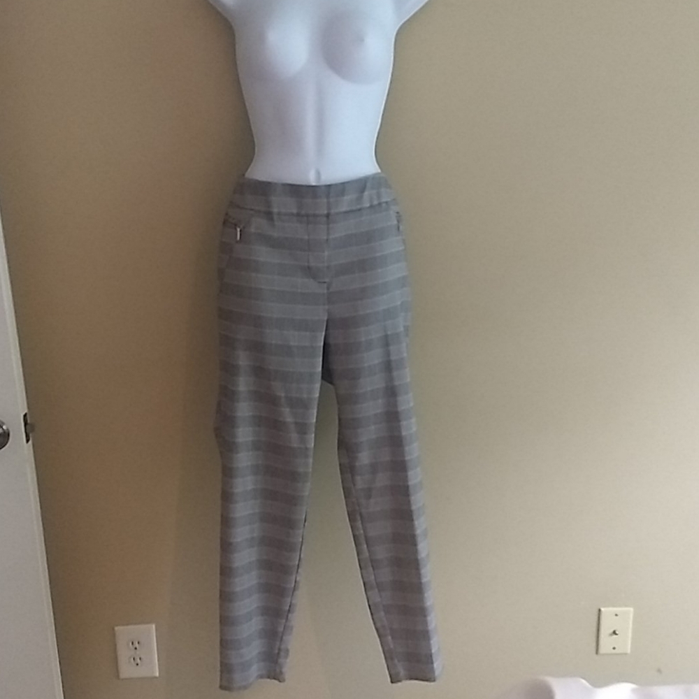 Soho Apparel Plaid  Stretch  Pants